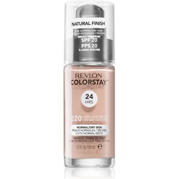 Revlon Cosmetics ColorStay SPF 20 дълготраен фон дьо тен за нормална към суха кожа цвят 220 Natural Beige 30ml