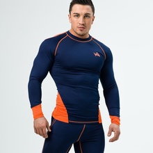 Aesthetix Era pánské triko Tee Compression Navy Modrá