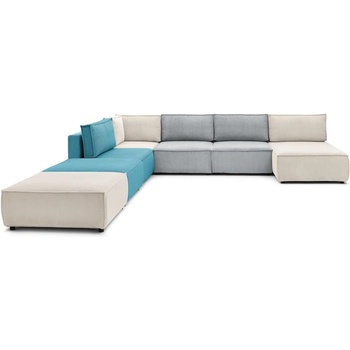 Bobochic Променлив ъглов U-образен диван от велур Nihad modular - Bobochic Paris (101218)