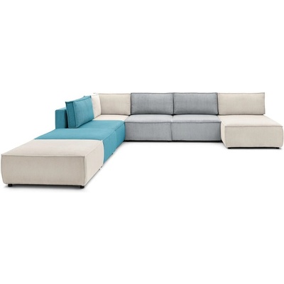 Bobochic Променлив ъглов U-образен диван от велур Nihad modular - Bobochic Paris (101218)