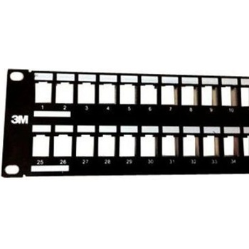3M Пач панел 3M VOL-PPCA-F48K, 48x порта, 19", 1U, Cat. 6, STP, черен (VOL-PPCA-F48K)