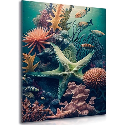 Obraz surrealistická hvězdovka - 80x120