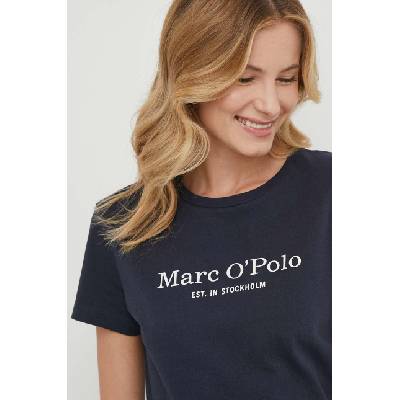 Marc O'Polo Памучна тениска Marc O'Polo в тъмносиньо (402229351055)