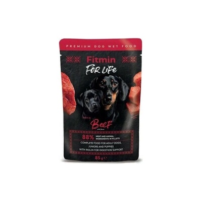 Fitmin For Life Adult and Puppies Beef 85 g