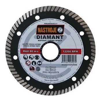 Nástroje cz Kotouč diamantový 125 x 1,6 x 22,2 mm IM-DK-TK125