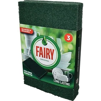 FAIRY Original Extra Strong Scourer Pads фибра за съдове , опаковка от 3, (f-8329829)