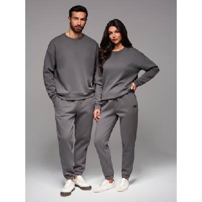 Ombre Clothing UNISEX спортен екип с панталони и суитшърт - сив V18 Z109 Ombre Clothing Ombre Clothing | Siv | МЪЖЕ | XS/S