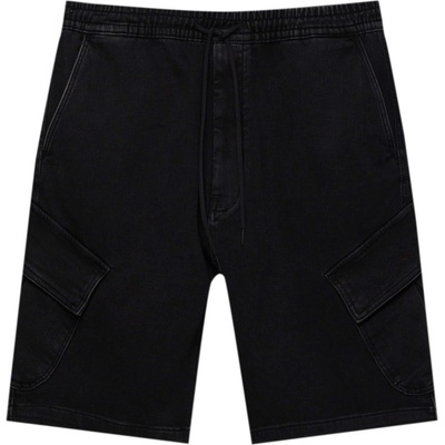 Pull&Bear Карго дънки черно, размер 35-36