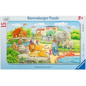 Ravensburger Пъзел Ravensburger от 15 части - Разходка до зоопарка (06116) - ozone