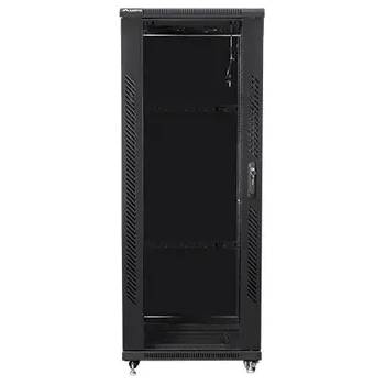 Image 1 of Lanberg Комуникационен шкаф, Lanberg rack cabinet 19" free-standing 32U / 600x800 self-assembly flat pack, black (FF01-6832-12B)