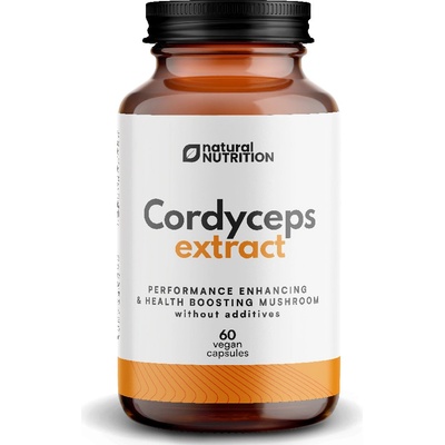 Natural Nutrition Cordyceps extrakt 60 kapsúl