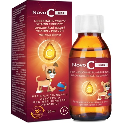 Novo C kids Lipozomálny tekutý vitamín C pre deti 120 ml