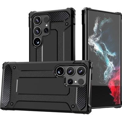 HQWear Hybrid Armor Case за Xiaomi Redmi Note 14 Pro+ 5G - черен (5907769377631)