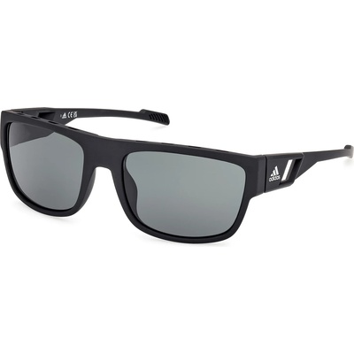 adidas eyewear Мъжки очила за колоездене Adidas eyewear SP0082 Cat. 3 Sunglasses - Matte Black / Green - размер One Size (205-4701-0111)
