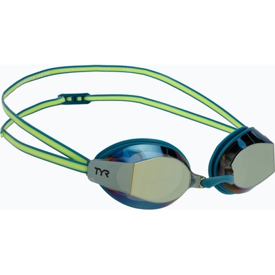 TYR Очила за плуване TYR Blackops 140 Ev Racing Mirrored turquoise/lime