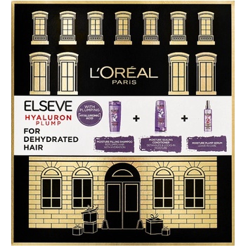 L'Oréal Paris Elseve šampon Elseve Hyaluron Plump 250 ml + kondicionér Elseve Hyaluron Plump 200 ml + sérum na vlasy Elseve Hyaluron Plump 150 ml dárková sada