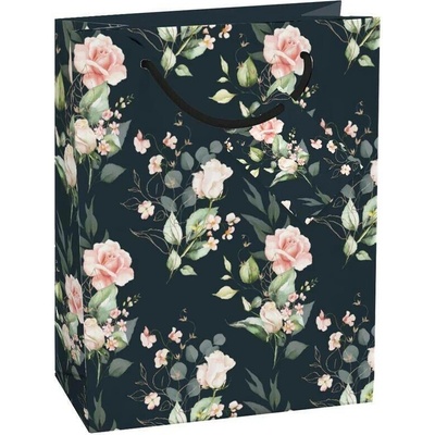 Taška dárková Maxi matt 26,7 x 13,7 x 33cm TL - motiv růží