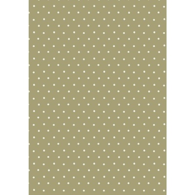Ib Laursen Balicí papír Daisies Green – 5 m, zelená barva, papír