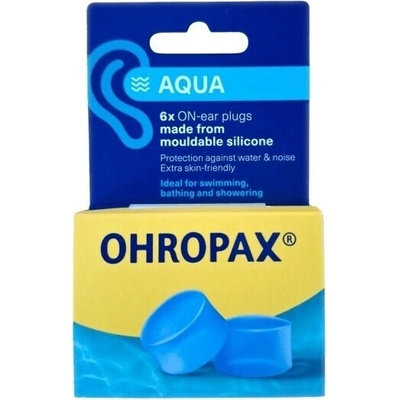 Ohropax AQUA silicon zátky do uší 6 ks
