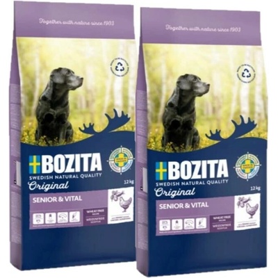 Bozita Original Senior & Vital Wheat Free Chicken 2 x 12 kg