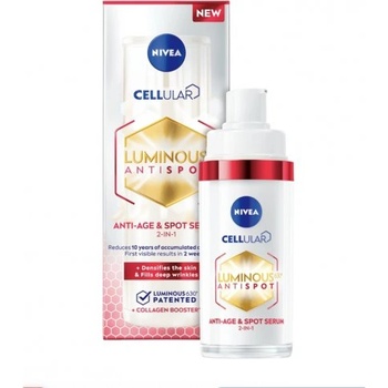 Nivea Cellular Luminous Anti-age and Spot Серум за лице против пигментни петна и бръчки 2в1 х30 мл