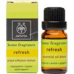 APIVITA Смес от етерични масла, Apivita Home Fragrance Refresh Essential Oil Blend Bergamot Lemon Grapefruit | 10ml