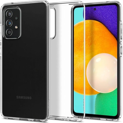 Spigen Противоударен Силиконов Калъф за Samsung A72, Spigen Liquid Crystal Case, Прозрачен (ACS02325)