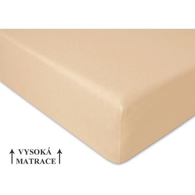 Brotex jersey prostěradlo Exclusive světle béžové 160x200