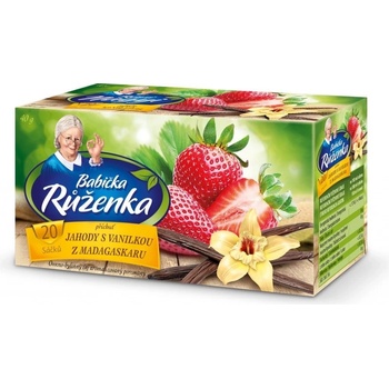 Babička Růženka Jahody s vanilkou 20 x 2 g