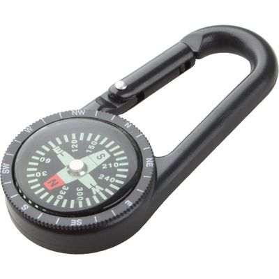 Cool Ключодържател-карабинер Clark, с компас, черен (6135140016)