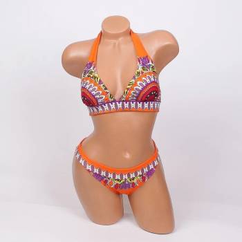 Image 1 of Оранжев бански с цветни мотиви - чашка В