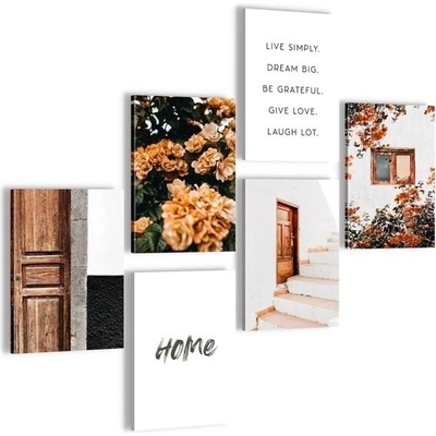 Sada plakátů DecoMe - Sweet Home - BEZ RÁMU - Obývací pokoj Ložnice Dívčí pokoj - Vyrobeno v