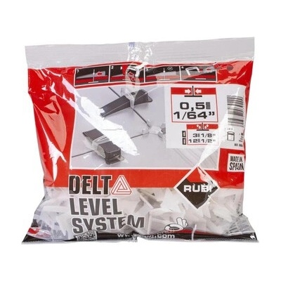 Spony 0,5 mm leveling system Delta Rubi 100 ks R3929