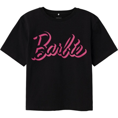 NAME IT Тениска 'Dalina Barbie' черно, размер 134-140