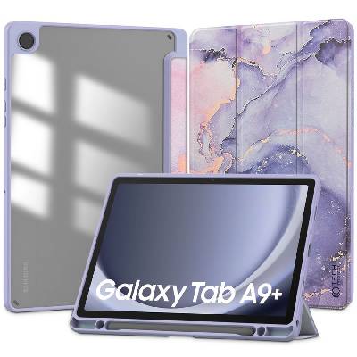 Хибриден калъф за Samsung Galaxy Tab A9 Plus 11.0 от Tech-Protect SC Pen Hybrid - Violet Marble (9319456607864)