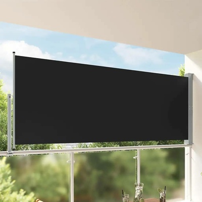 Dekorhome Zatahovací boční markýza 140x3 m Krémová