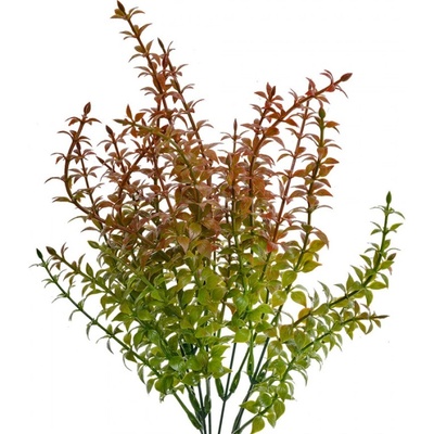 Umělá rostlina zeleno červené lístky – 40 cm