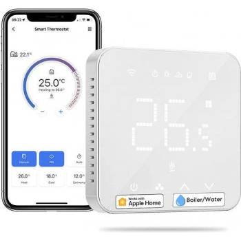 Meross Смарт Wi-Fi термостат за котел/тръбна отоплителна система Meross MTS200 (HomeKit)