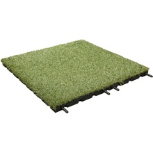 Novisa Gumová dlažba VIRGIN 50 x 50 x 2,5 cm s umelou trávou zelená 1 ks