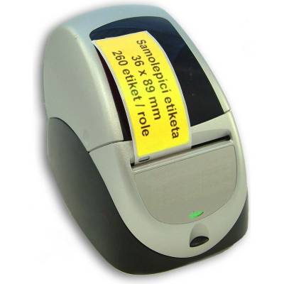 Můj-toner Etikety / Štítky Seiko SLP Label 36x89mm, žluté, SLP-2RLE, 260ks - kompatibilní
