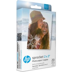 HP Sprocket 2x3 инча цинкова фотохартия 20 листа