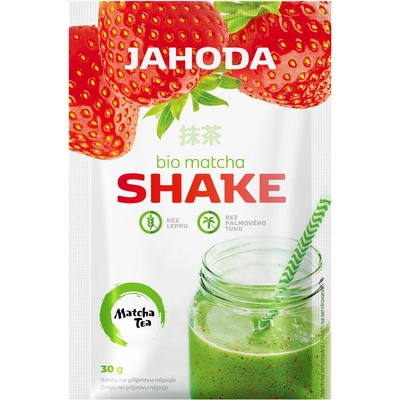 Čajová květina Matcha Tea Bio Matcha shake jahoda 30 g – Zboží Mobilmania