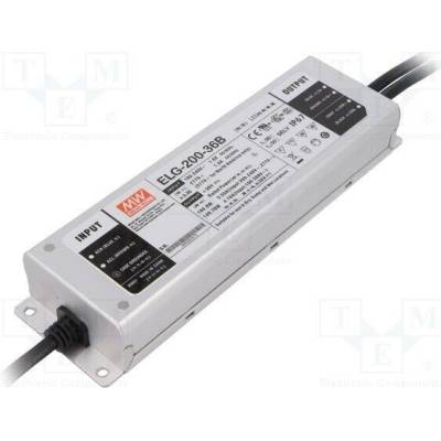 MEAN WELL ELG-200-36B Napájecí zdroj: spínaný; LED; 200W; 36VDC; 5,55A; 100÷305VAC; IP67