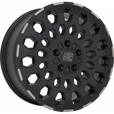 MSW 99 7x17 6x120 ET40 matt black lip polished