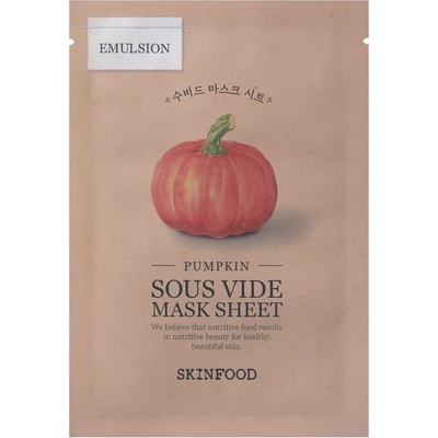 Skinfood Sous Vide Mask Sheet Pumpkin - Тъканна маска с тиква 1бр/20мл