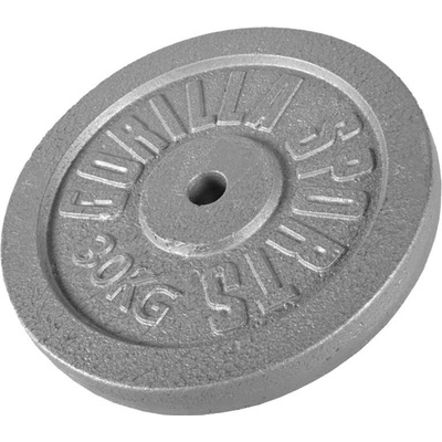 Gorilla Sports liatinový záťažový kotúč 30 kg 30 mm