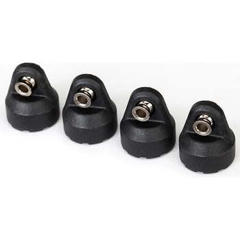 Traxxas Shock caps (black) (4) (assembled with hollow balls), TRX8361 (TRX8361)