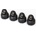 Traxxas Shock caps (black) (4) (assembled with hollow balls), TRX8361 (TRX8361)