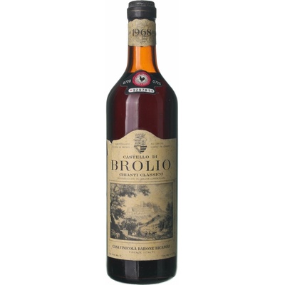 Brolio Chianti suché červené 1968 0,75 l (holá láhev)