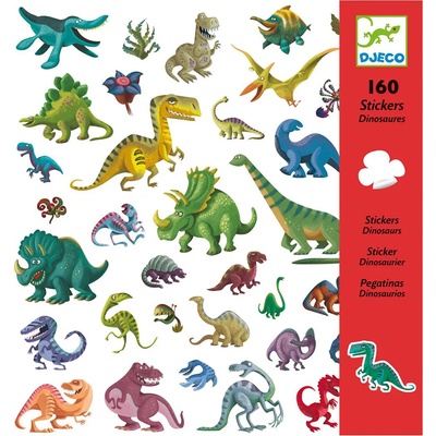 DJECO Стикери Djeco - Динозаври, 160 броя (DJ08843)